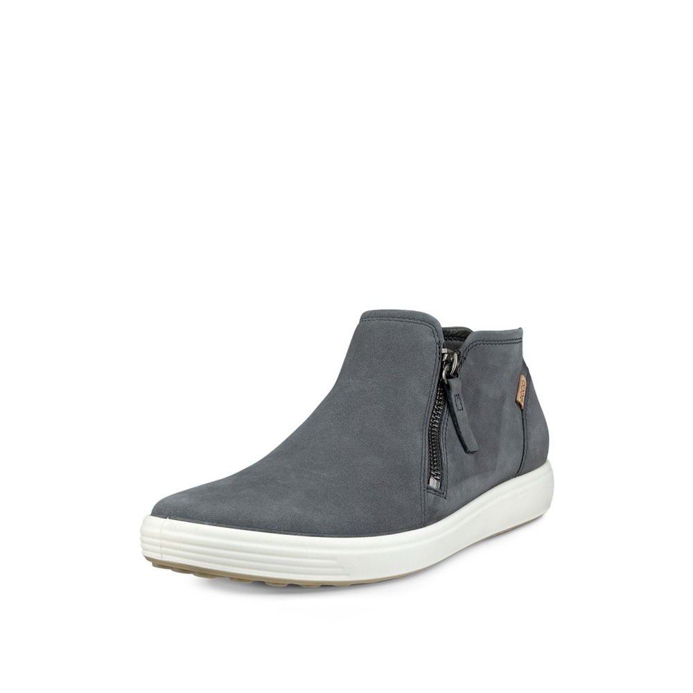 NWT ECCO Women's Soft 7 Nubuck Low Zip Sneaker Booties Sz 38 (US 7-7,5) - Picture 5 of 11